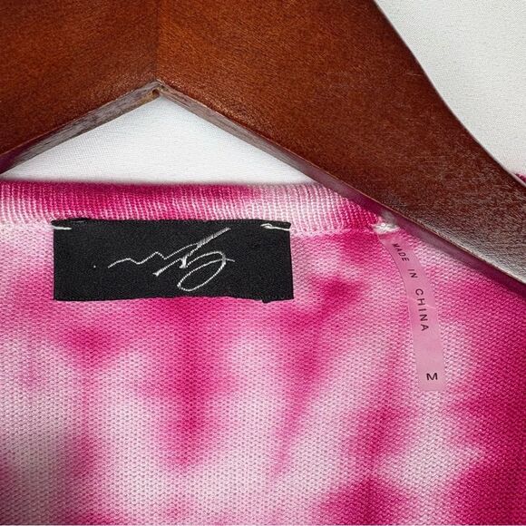 NWT Cyrus Long Front Tie Dye Open Cardigan - Picture 3 of 6